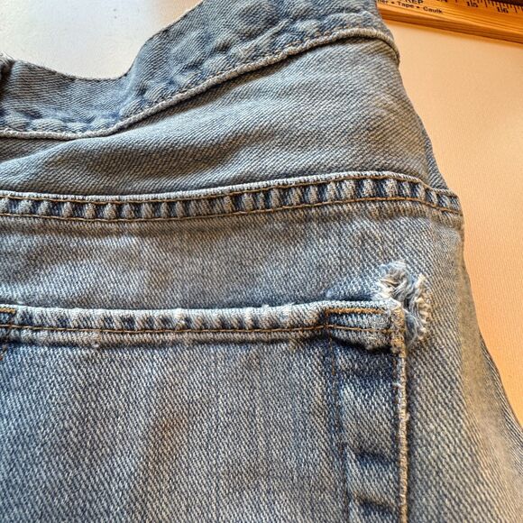 American Eagle Jeans Mens Size 33 Bootcut Y2K Distressed Grunge - Picture 7 of 16